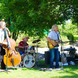 Marv Machura playing with some friends at Justice Park Vernon